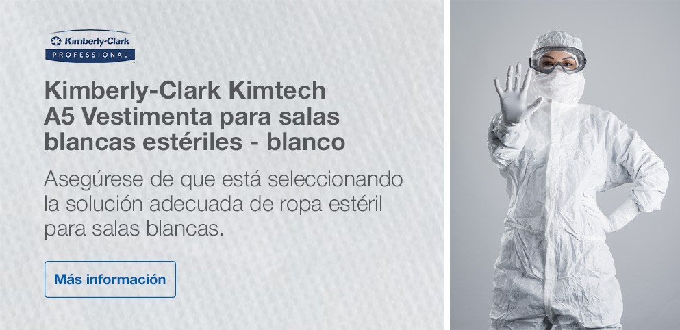 Kimberly-Clark™ Kimtech™ A5 Sterile Cleanroom Coveralls Kimberly-Clark™ Kimtech™ A5 Sterile Cleanroom Coveralls