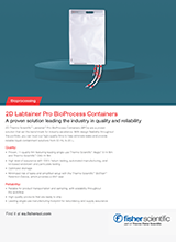 Conteneurs de bioprocédés 2D Labtainer Pro